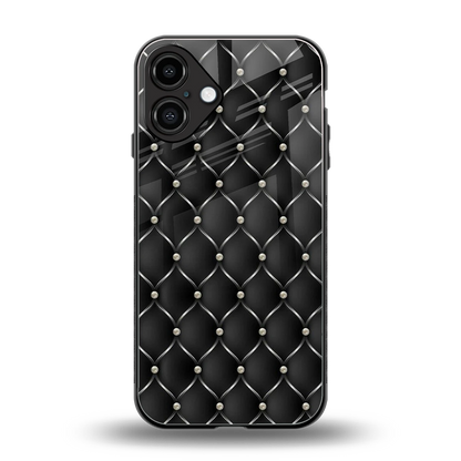 Urban Grid back phone cover | glass case for iphone 16 plus