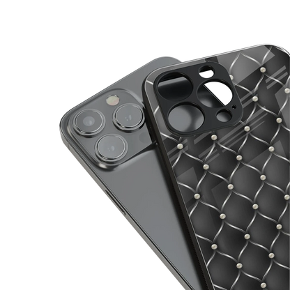 Urban Grid stylish phone case for iphone 14 plus | glossy glass and slim fit