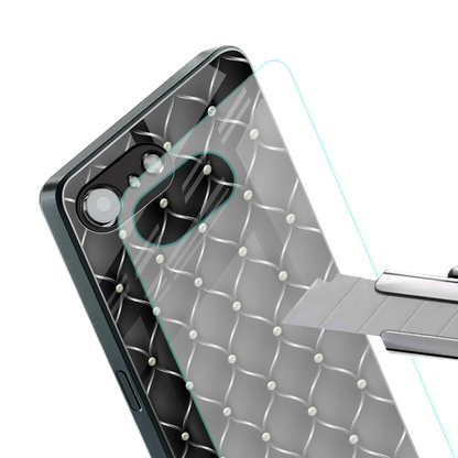 Urban Grid stylish phone case for iphone 16e | glossy glass and slim fit