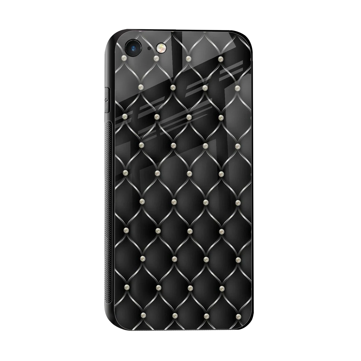 Urban Grid sleek iphone 7 cover with tempered glass back and TPU edges
