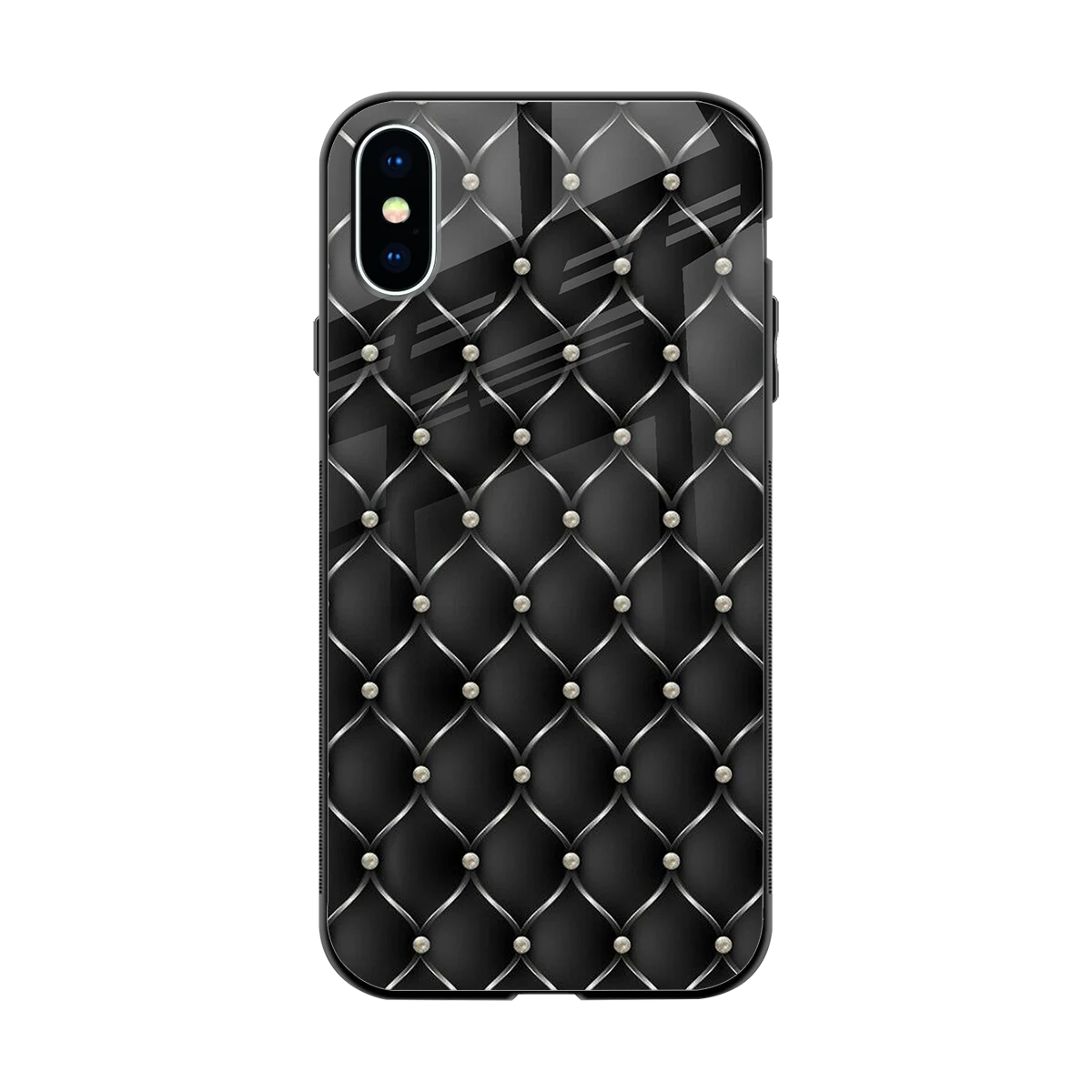 Urban Grid back phone cover | glass case for iphone xs