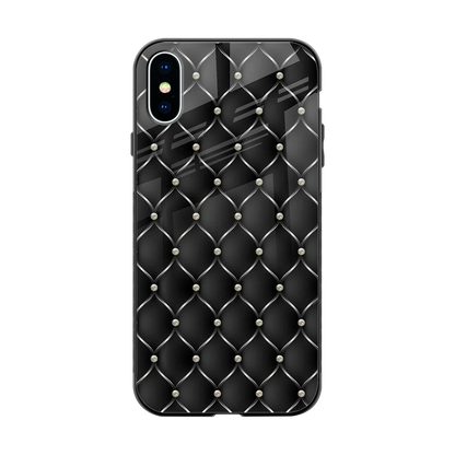 Urban Grid back phone cover | glass case for iphone xs