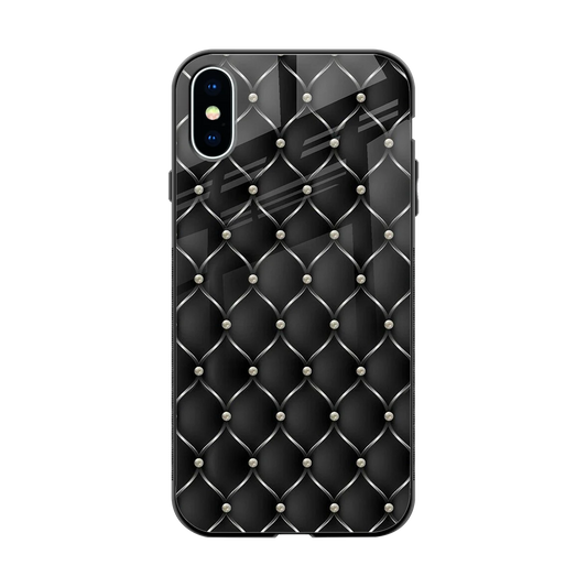 Urban Grid back phone cover | glass case for iphone xs