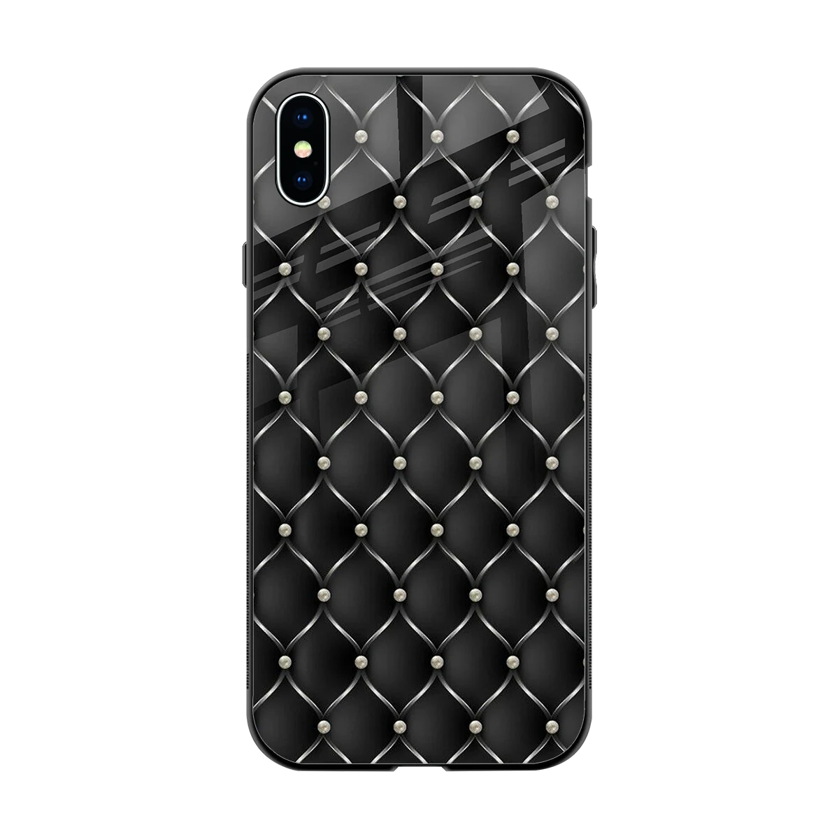 Urban Grid back phone cover | glass case for iphone xs max