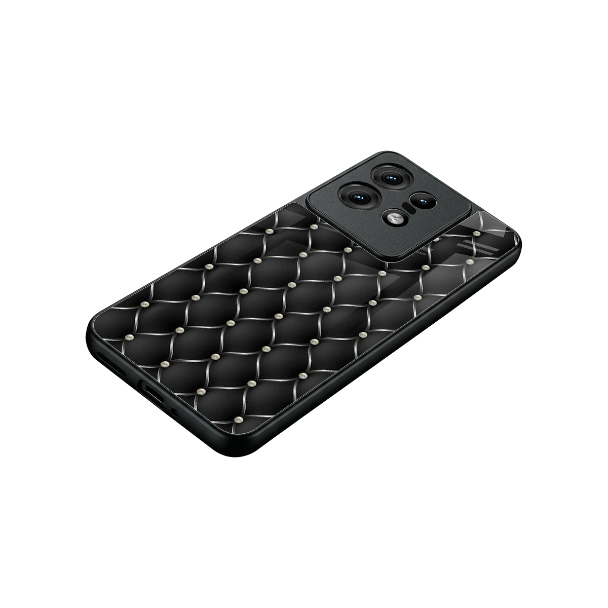 Urban Grid stylish phone case for motorola edge 50 pro | glossy glass and slim fit