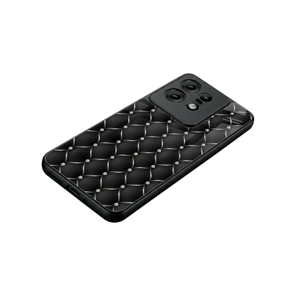 Urban Grid stylish phone case for motorola edge 50 pro | glossy glass and slim fit
