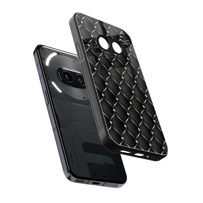Urban Grid sleek nothing phone 2a cover with tempered glass back and TPU edges