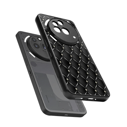 Urban Grid sleek nothing phone 3a pro cover with tempered glass back and TPU edges