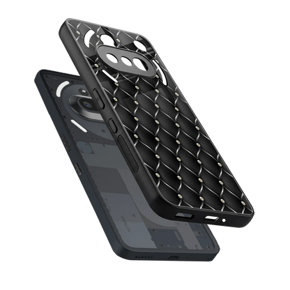 Urban Grid sleek nothing phone 3a cover with tempered glass back and TPU edges