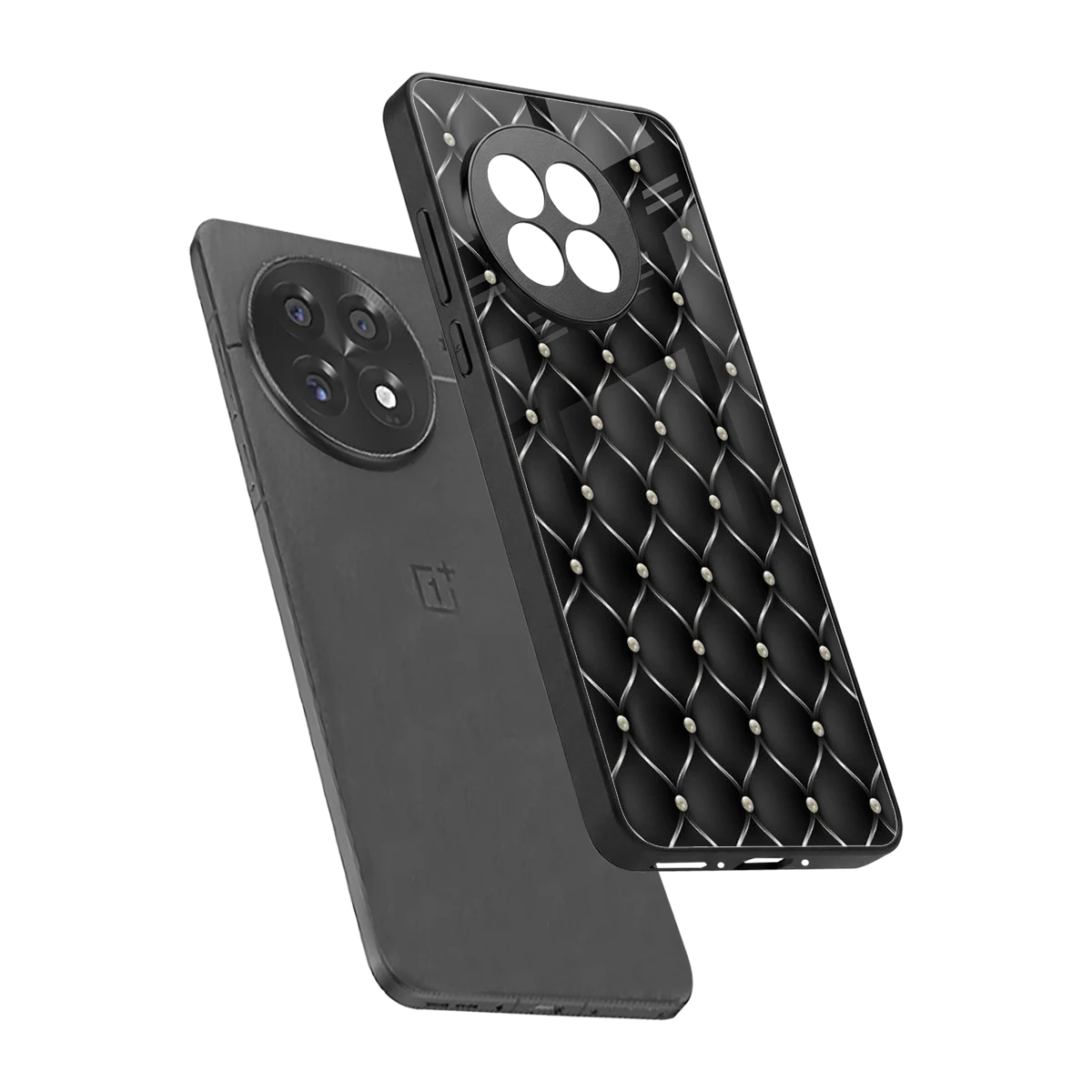 Urban Grid sleek oneplus 13r cover with tempered glass back and TPU edges