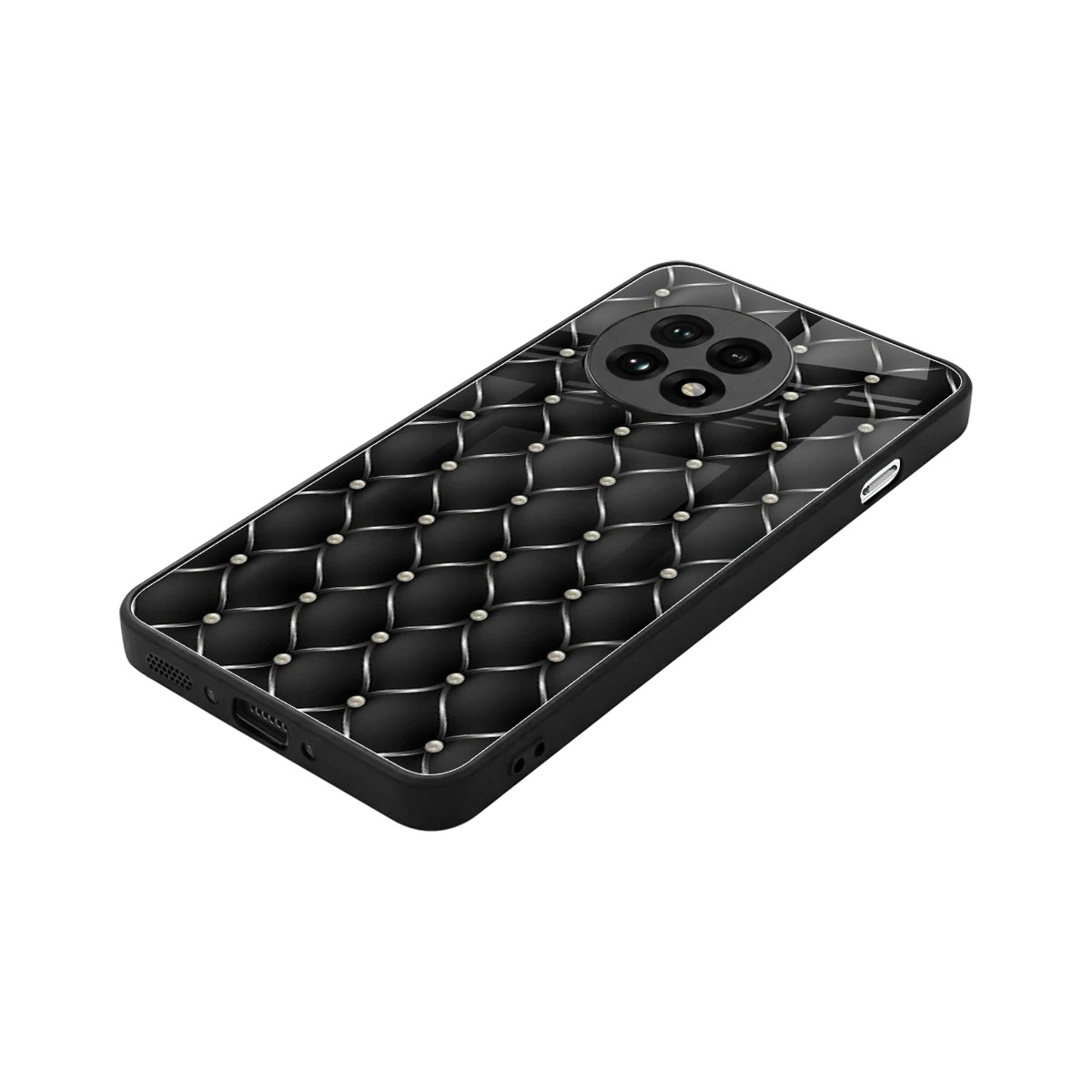 Urban Grid stylish phone case for oneplus 13r | glossy glass and slim fit