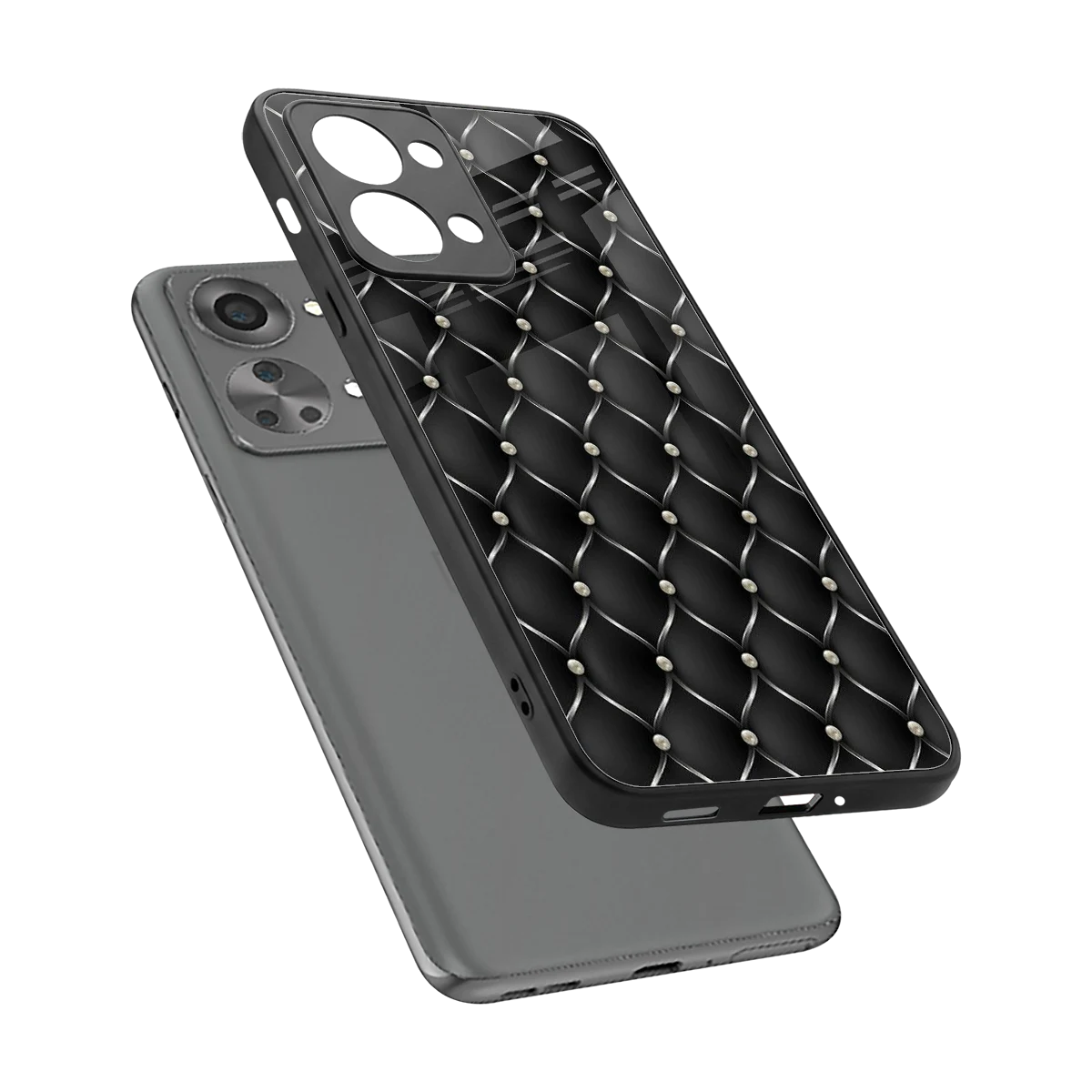 Urban Grid sleek oneplus nord 2t cover with tempered glass back and TPU edges