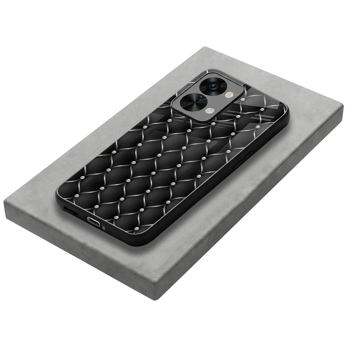 Urban Grid stylish phone case for oneplus nord 2t | glossy glass and slim fit