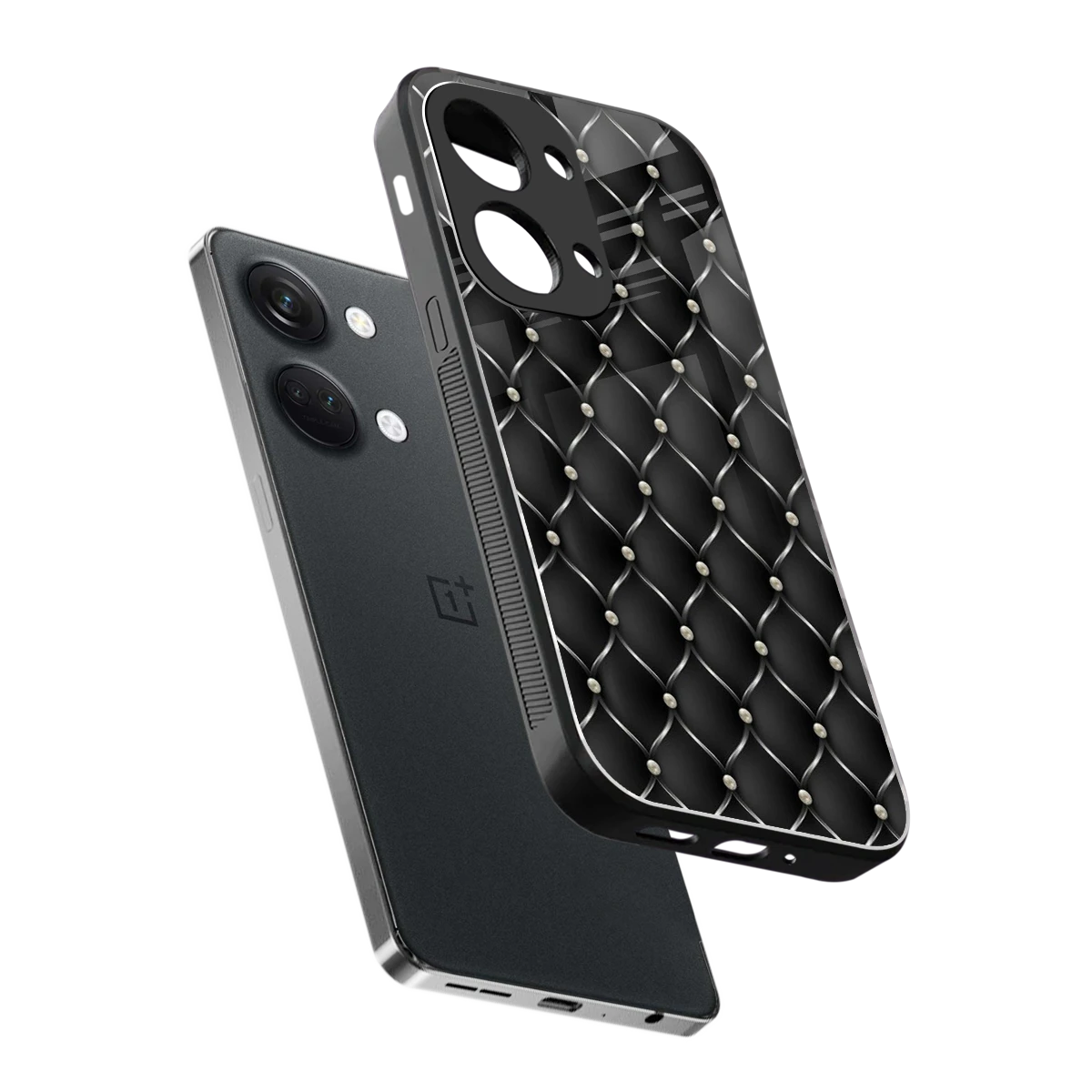 Urban Grid sleek oneplus nord 3 cover with tempered glass back and TPU edges