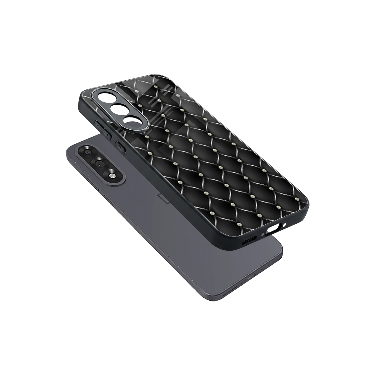 Urban Grid sleek oneplus nord 5 cover with tempered glass back and TPU edges