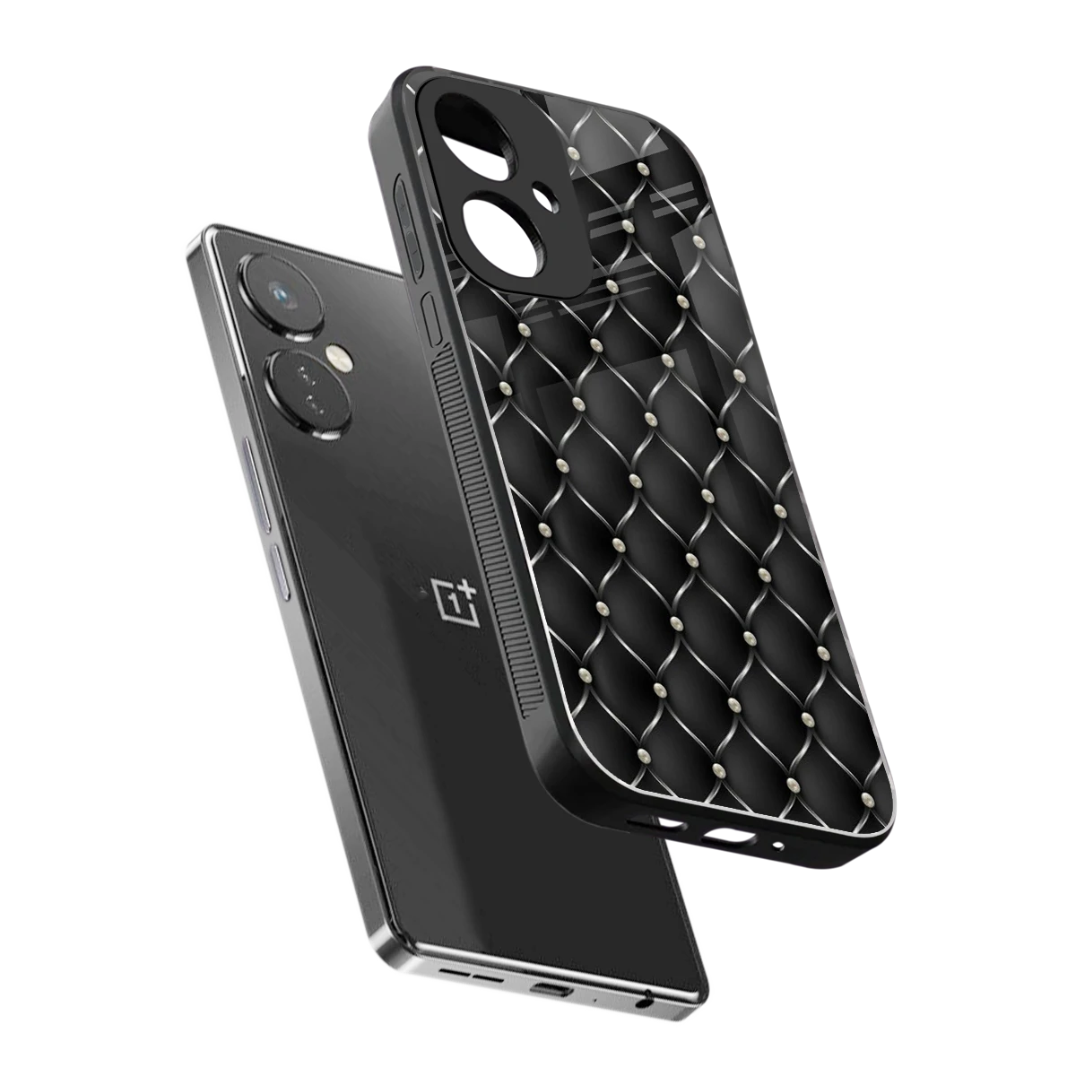 Urban Grid sleek oneplus nord ce 3 cover with tempered glass back and TPU edges