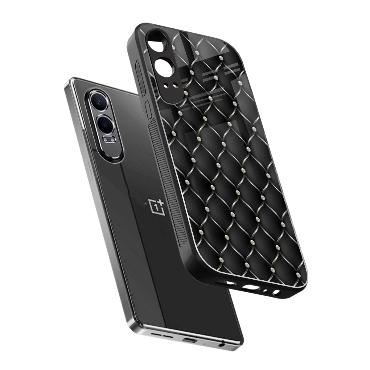 Urban Grid sleek oneplus nord ce 4 lite cover with tempered glass back and TPU edges