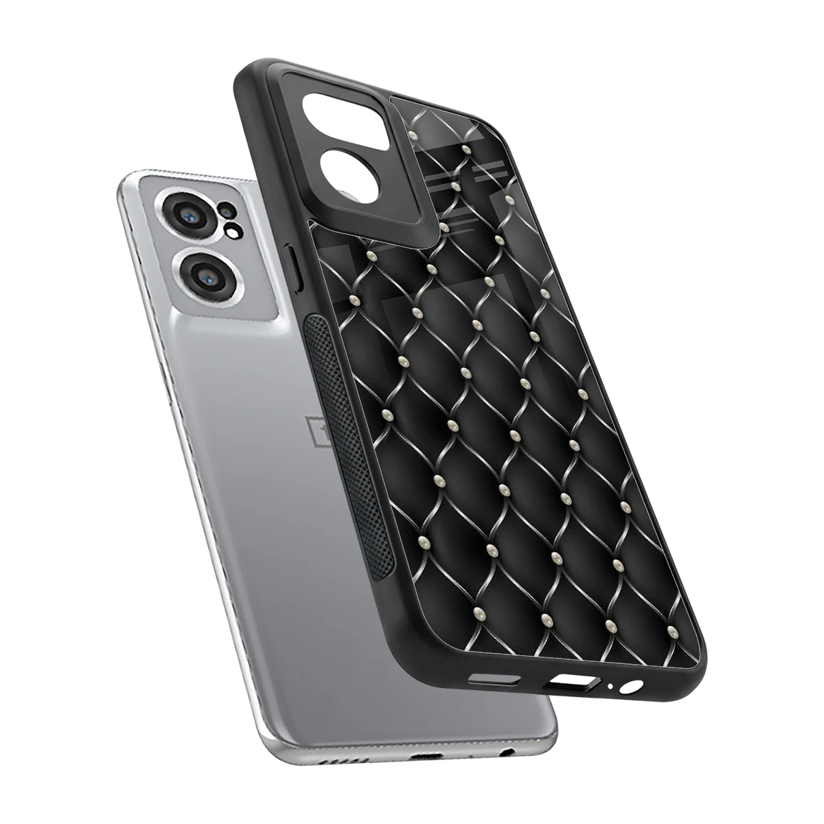 Urban Grid sleek oneplus nord ce 2 cover with tempered glass back and TPU edges