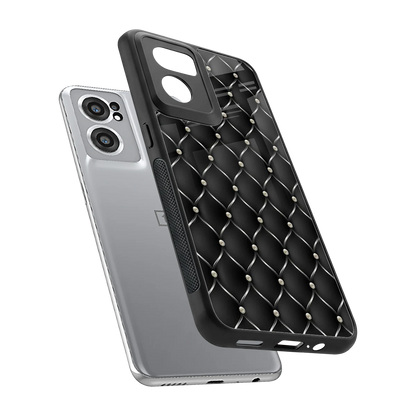 Urban Grid sleek oneplus nord ce 2 cover with tempered glass back and TPU edges