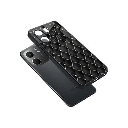 Urban Grid sleek oppo a5x 5g cover with tempered glass back and TPU edges