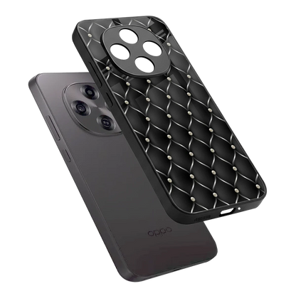 Urban Grid sleek oppo f31 pro 5g cover with tempered glass back and TPU edges