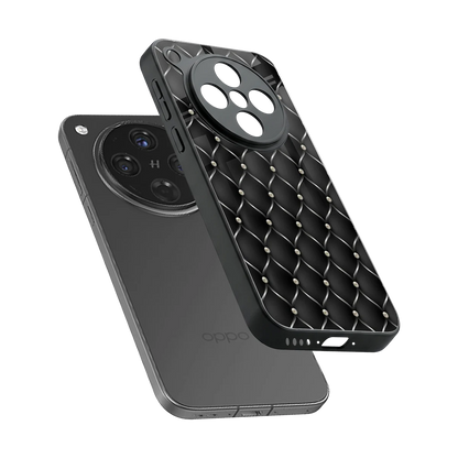 Urban Grid sleek oppo find x8 cover with tempered glass back and TPU edges