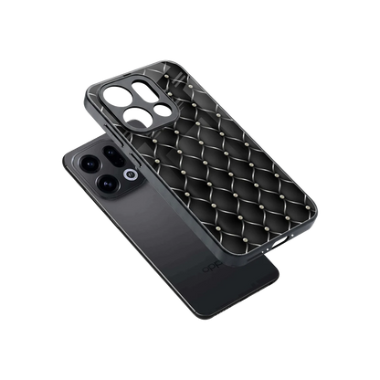 Urban Grid sleek oppo find x9 cover with tempered glass back and TPU edges
