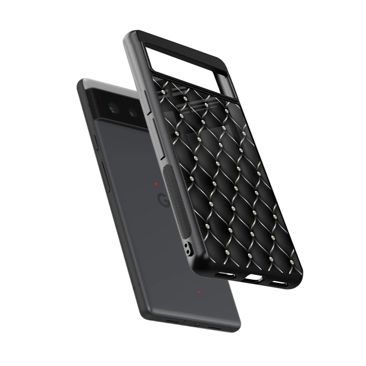 Urban Grid sleek google pixel 6 cover with tempered glass back and TPU edges