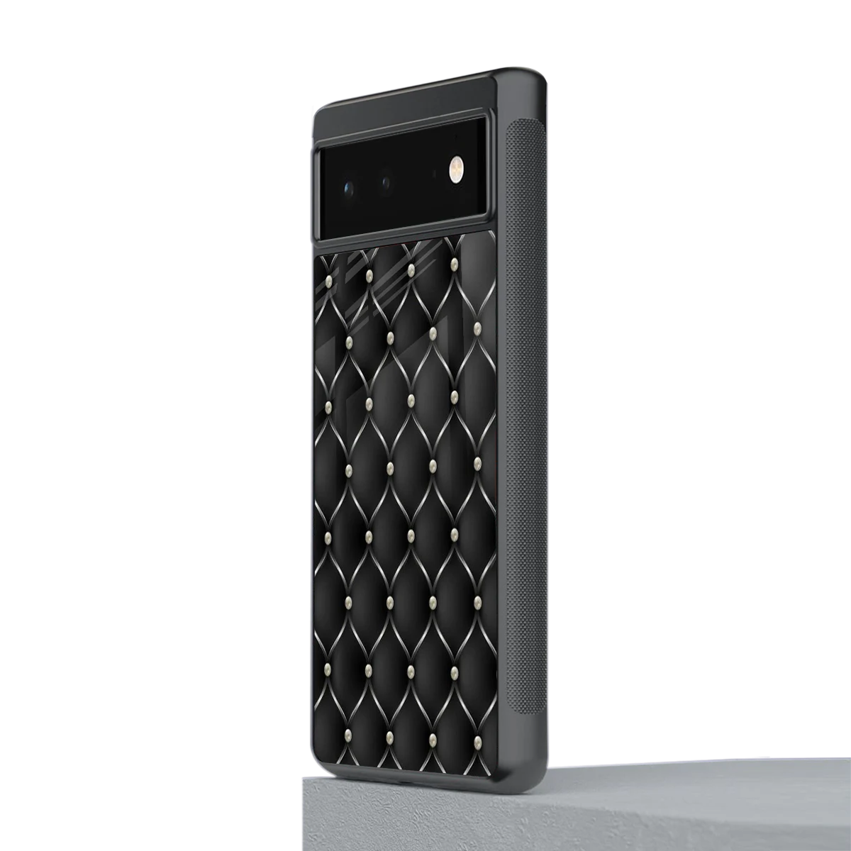 Urban Grid stylish phone case for google pixel 6a | glossy glass and slim fit