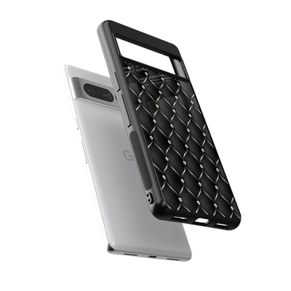Urban Grid sleek google pixel 7 pro cover with tempered glass back and TPU edges