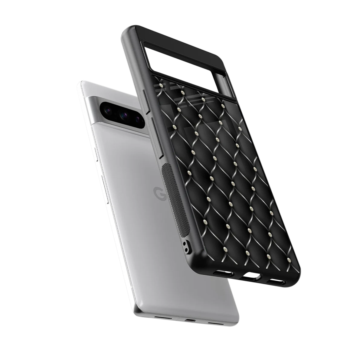 Urban Grid sleek google pixel 8 pro cover with tempered glass back and TPU edges