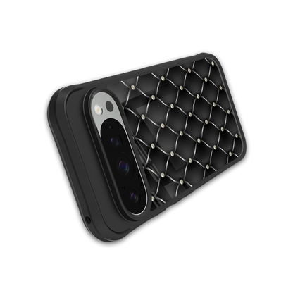 Urban Grid stylish phone case for google pixel 9 pro xl | glossy glass and slim fit