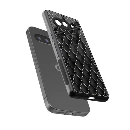 Urban Grid sleek google pixel 9a cover with tempered glass back and TPU edges