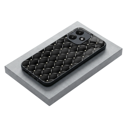 Urban Grid stylish phone case for redmi 12 5g | glossy glass and slim fit