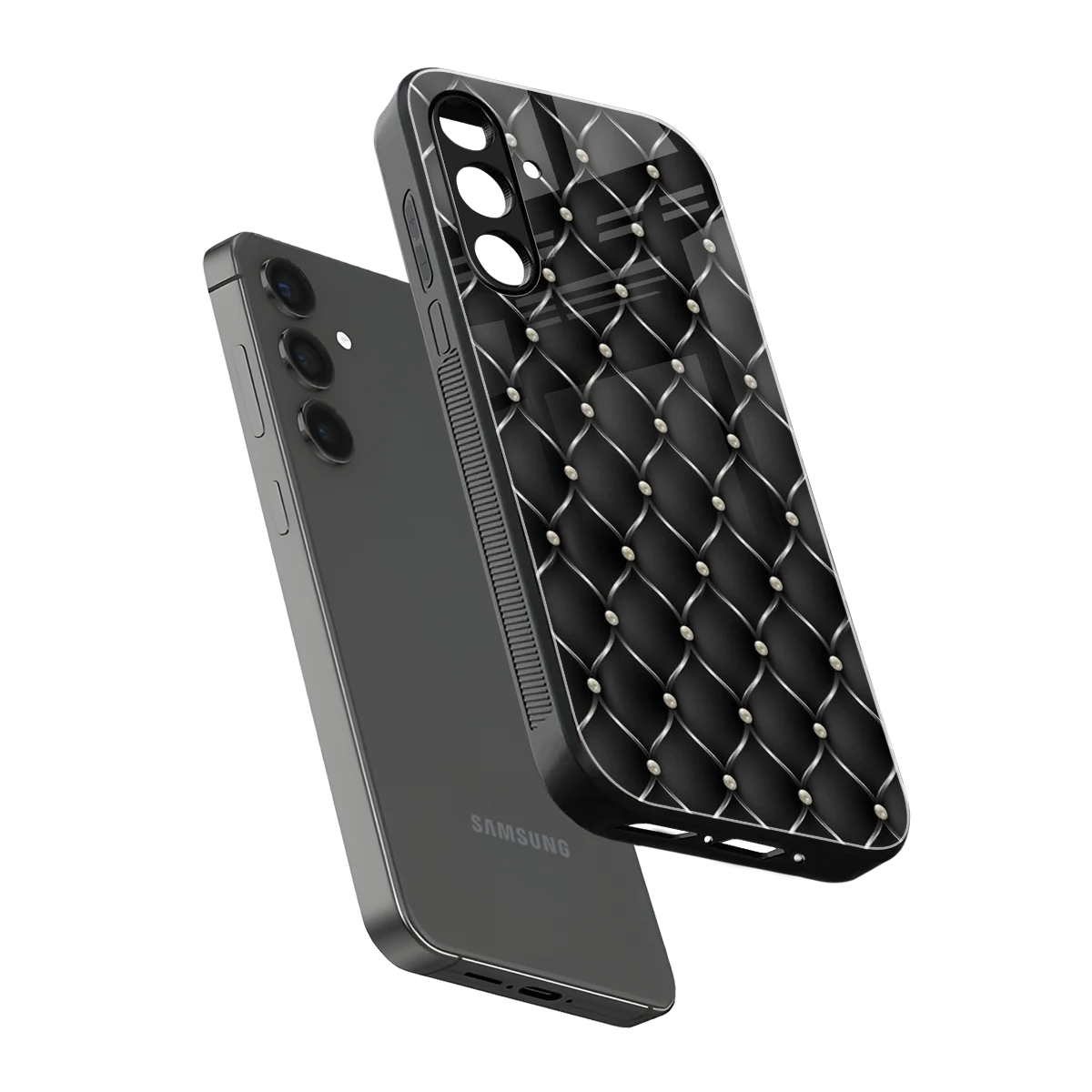 Urban Grid sleek samsung galaxy a16 5g cover with tempered glass back and TPU edges