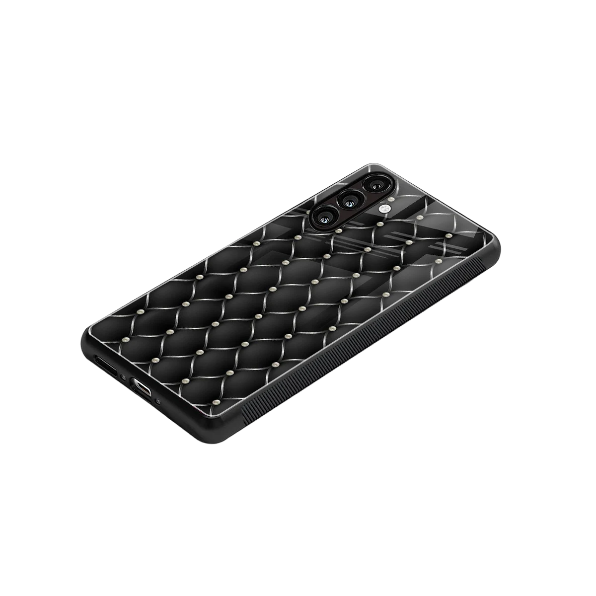 Urban Grid stylish phone case for samsung galaxy a14 5g | glossy glass and slim fit