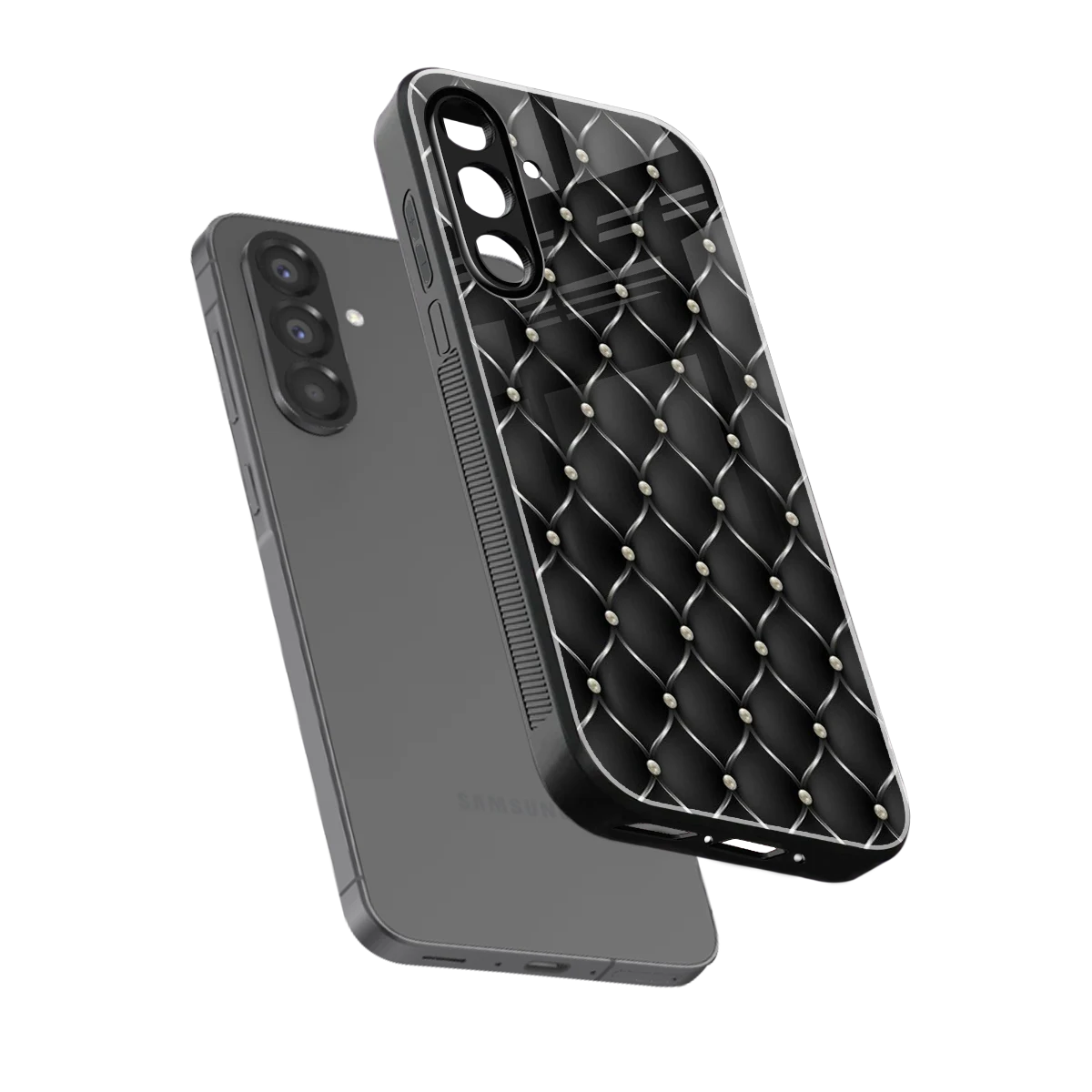 Urban Grid sleek samsung galaxy a36 5g cover with tempered glass back and TPU edges