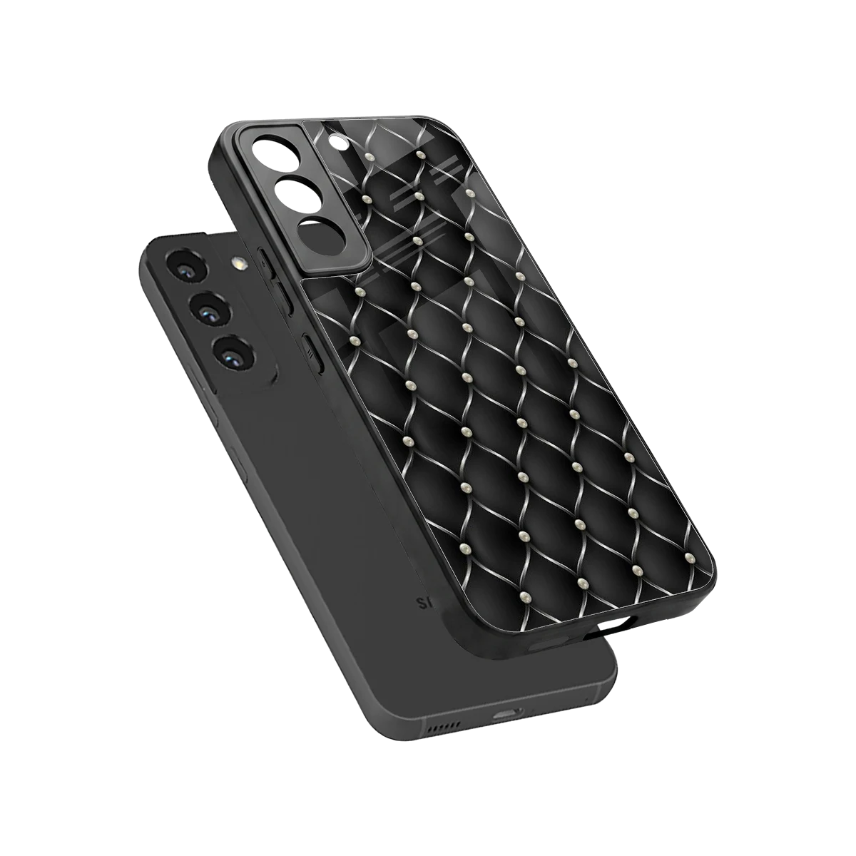 Urban Grid sleek samsung galaxy s22 cover with tempered glass back and TPU edges