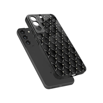 Urban Grid sleek samsung galaxy s22 cover with tempered glass back and TPU edges