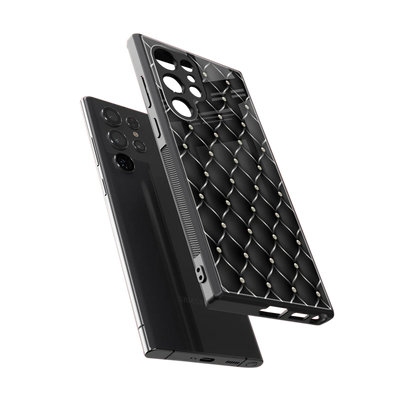 Urban Grid sleek samsung galaxy s24 ultra cover with tempered glass back and TPU edges