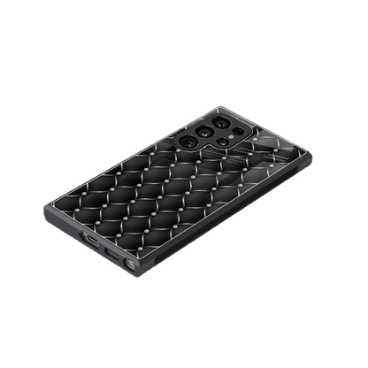 Urban Grid stylish phone case for samsung galaxy s24 ultra | glossy glass and slim fit