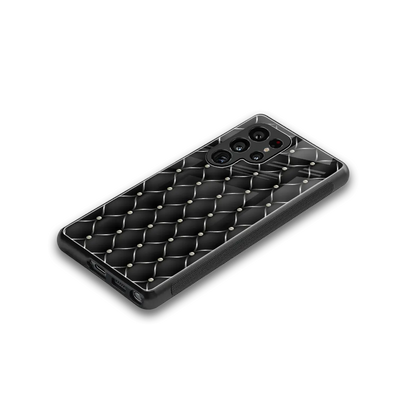 Urban Grid stylish phone case for samsung galaxy s25 ultra | glossy glass and slim fit