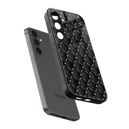 Urban Grid sleek samsung galaxy s24 cover with tempered glass back and TPU edges