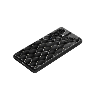 Urban Grid stylish phone case for samsung galaxy s24 fe | glossy glass and slim fit