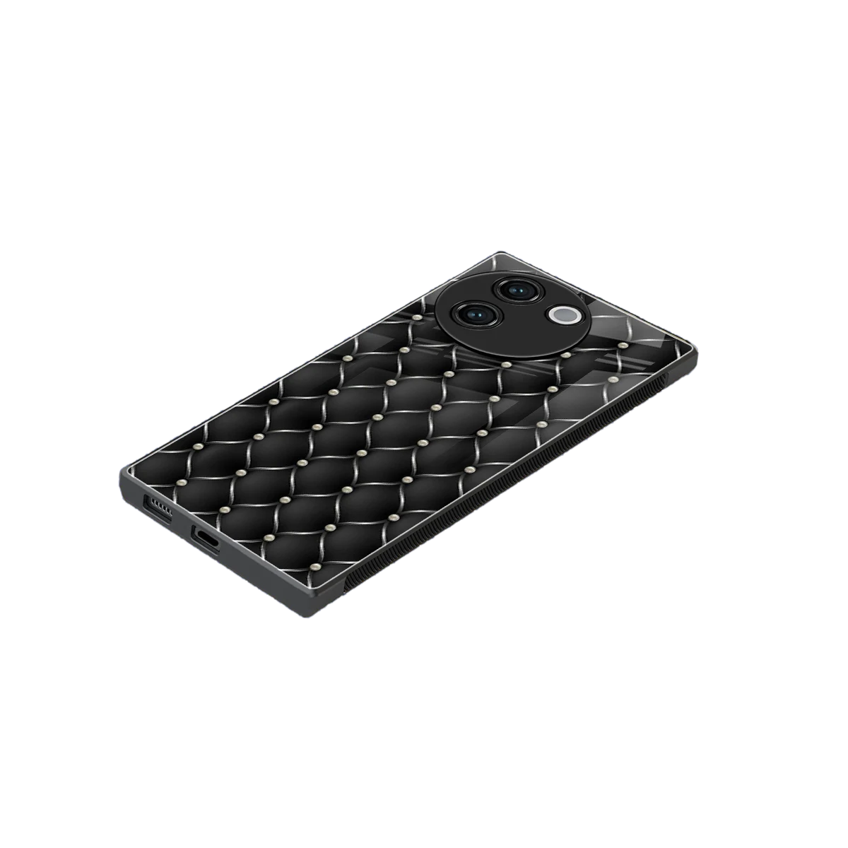 Urban Grid stylish phone case for vivo v30e | glossy glass and slim fit