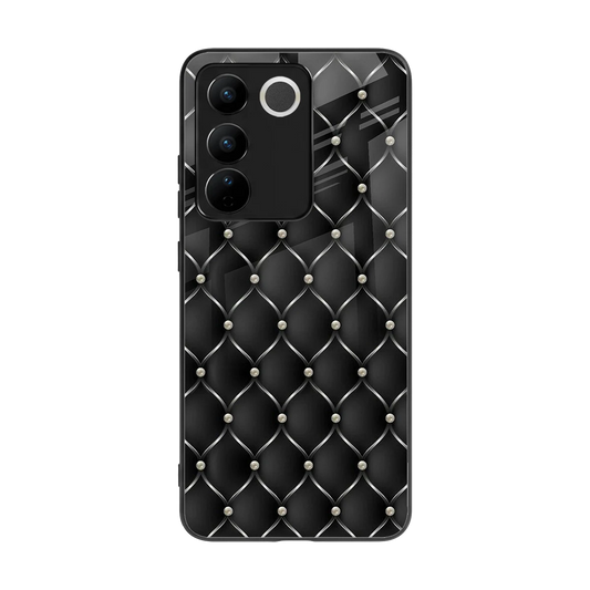 Urban Grid back phone cover | glass case for vivo v27 5g