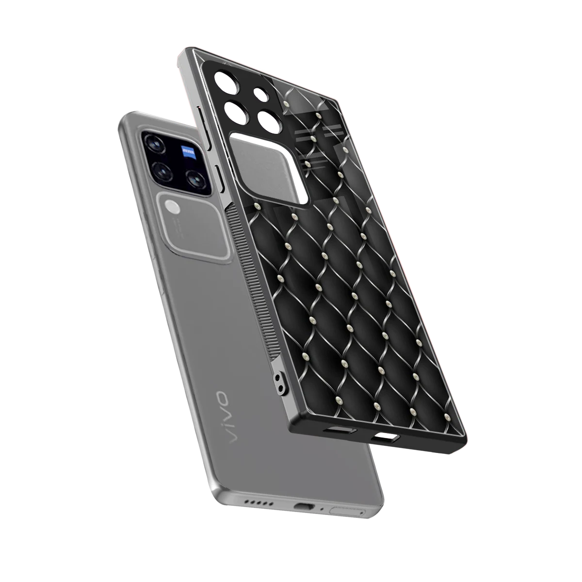 Urban Grid sleekvivo v30 pro cover with tempered glass back and TPU edges