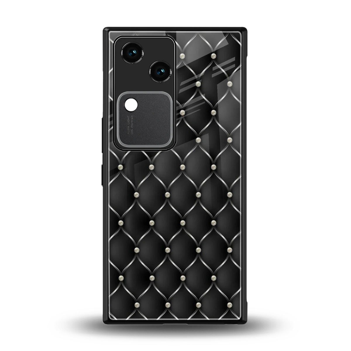 Urban Grid back phone cover | glass case for vivo v30