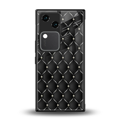 Urban Grid back phone cover | glass case for vivo v30