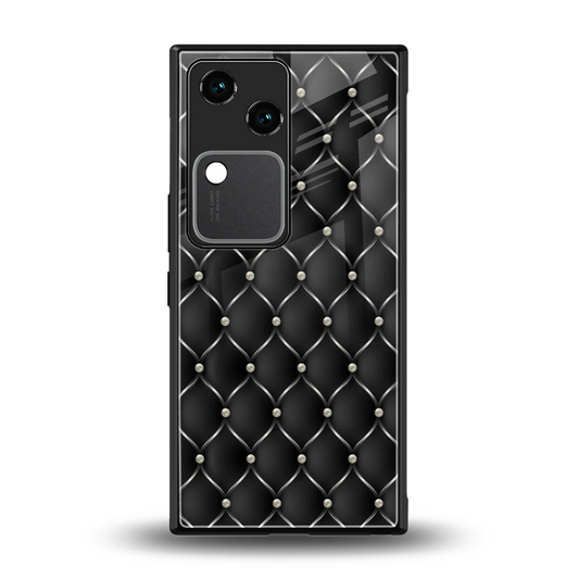 Urban Grid back phone cover | glass case for vivo v30